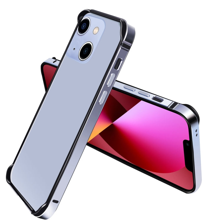 For iPhone 13 TPU + Aluminum Alloy Frame Phone Case