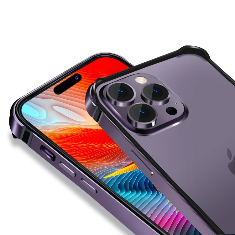 For iPhone 13 Pro TPU + Aluminum Alloy Frame Phone Case