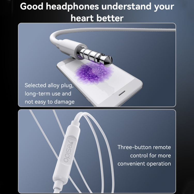 Yesido YH53 3.5mm In-Ear Wired Earphone, Length: 1.2m