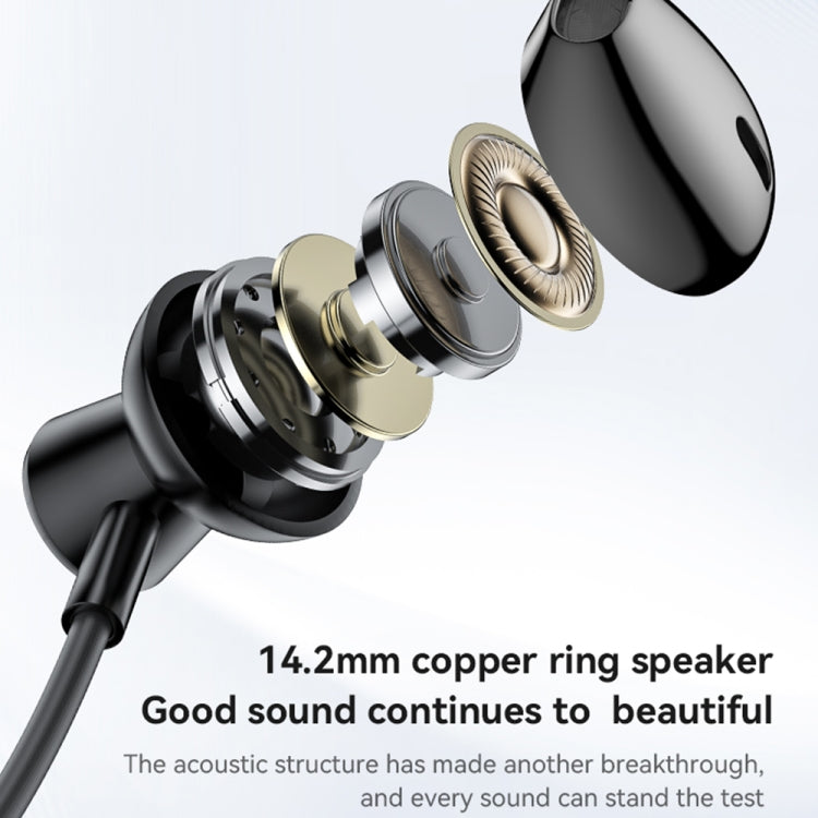 Yesido YSP20 Magnetic Neckband Wireless Bluetooth Earphone - Black