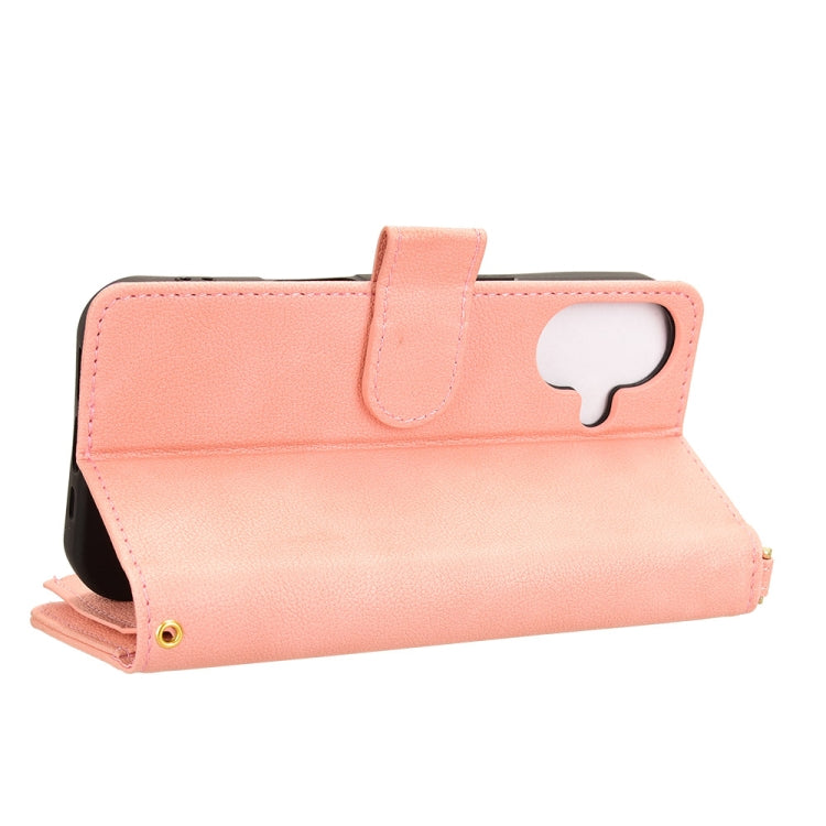 For iPhone 16 Litchi Texture Zipper Leather Phone Case