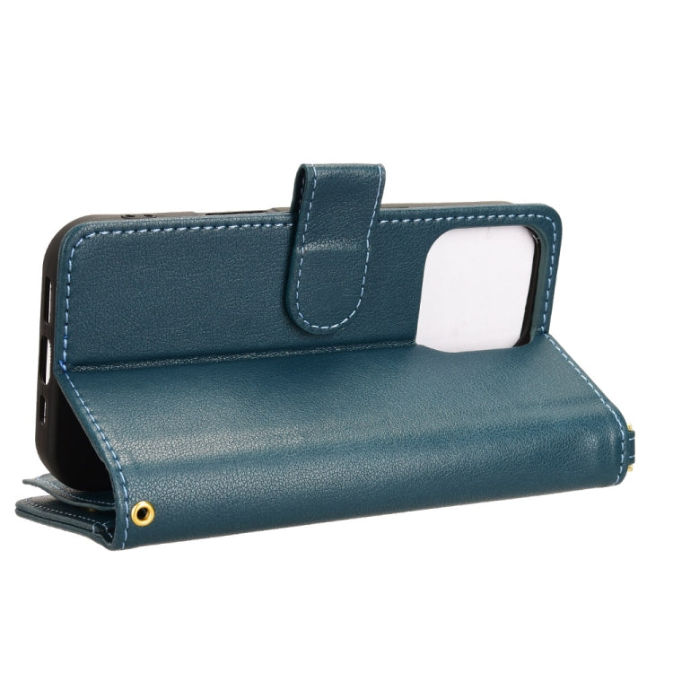 For iPhone 16 Pro Litchi Texture Zipper Leather Phone Case