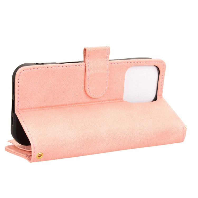 For iPhone 16 Pro Litchi Texture Zipper Leather Phone Case
