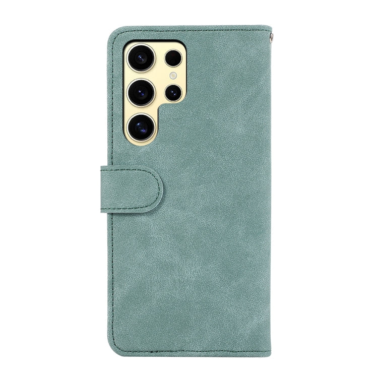 For Samsung Galaxy S25 Ultra 5G ABEEL Color Block Magnetic RFID Leather Phone Case