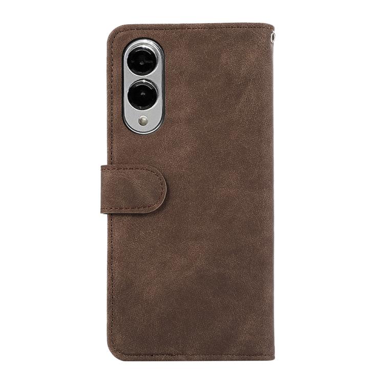 For Samsung Galaxy S25 Edge 5G ABEEL Color Block Magnetic RFID Leather Phone Case