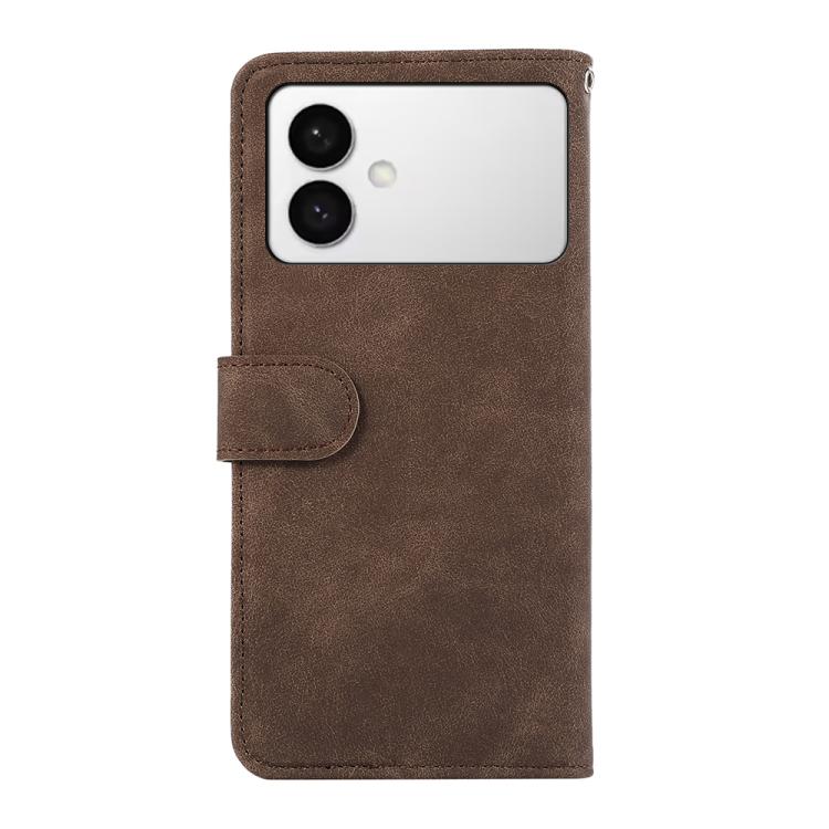 For Samsung Galaxy S26 Edge 5G ABEEL Color Block Magnetic RFID Leather Phone Case