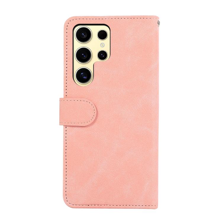 For Samsung Galaxy S26 Ultra 5G ABEEL Color Block Magnetic RFID Leather Phone Case