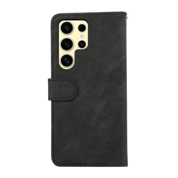 For Samsung Galaxy S26 Ultra 5G ABEEL Color Block Magnetic RFID Leather Phone Case