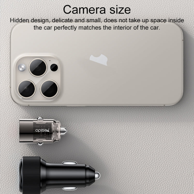 Yesido Y68 PD30W Type-C + QC18W USB Zinc Alloy Mini Car Charger - Metal Grey