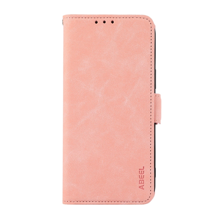 For Samsung Galaxy S25 Ultra 5G ABEEL Frosted Magnetic RFID Leather Phone Case