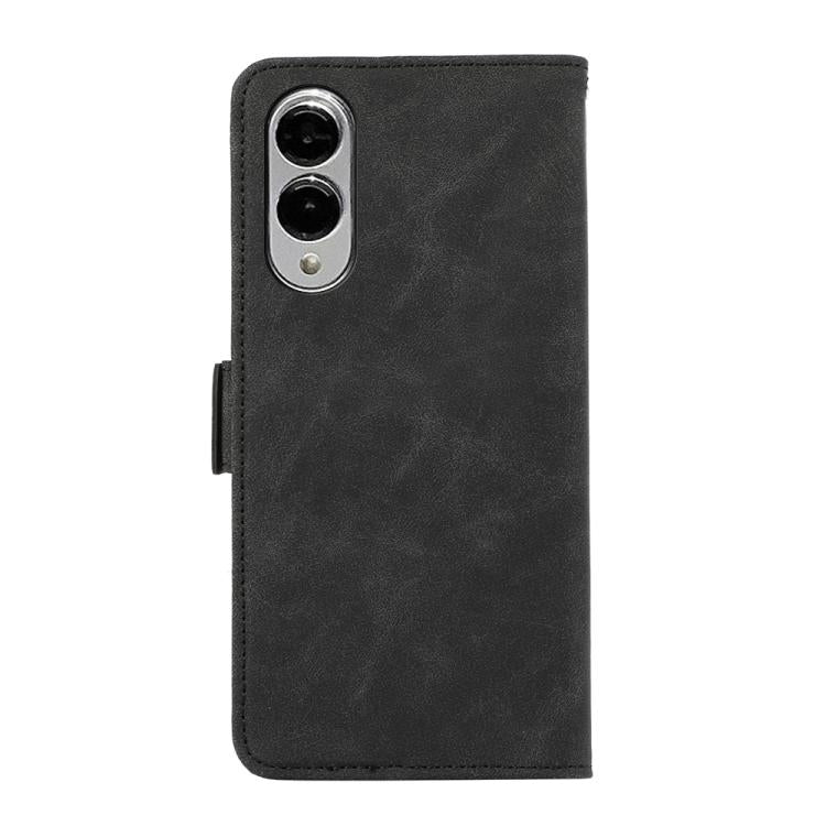 For Samsung Galaxy S25 Edge 5G ABEEL Frosted Magnetic RFID Leather Phone Case
