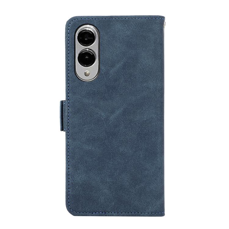For Samsung Galaxy S25 Edge 5G ABEEL Frosted Magnetic RFID Leather Phone Case