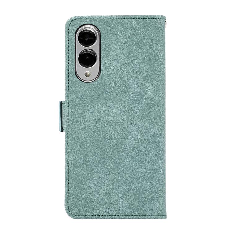 For Samsung Galaxy S25 Edge 5G ABEEL Frosted Magnetic RFID Leather Phone Case