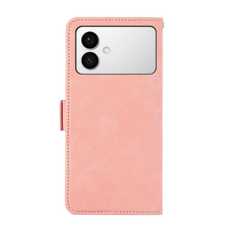For Samsung Galaxy S26 Edge 5G ABEEL Frosted Magnetic RFID Leather Phone Case