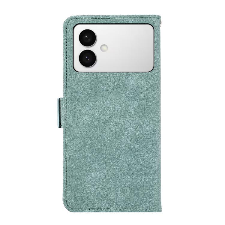For Samsung Galaxy S26 Edge 5G ABEEL Frosted Magnetic RFID Leather Phone Case