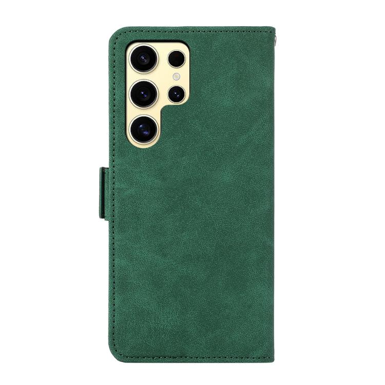 For Samsung Galaxy S26 Ultra 5G ABEEL Frosted Magnetic RFID Leather Phone Case