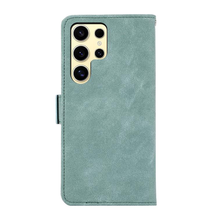 For Samsung Galaxy S26 Ultra 5G ABEEL Frosted Magnetic RFID Leather Phone Case