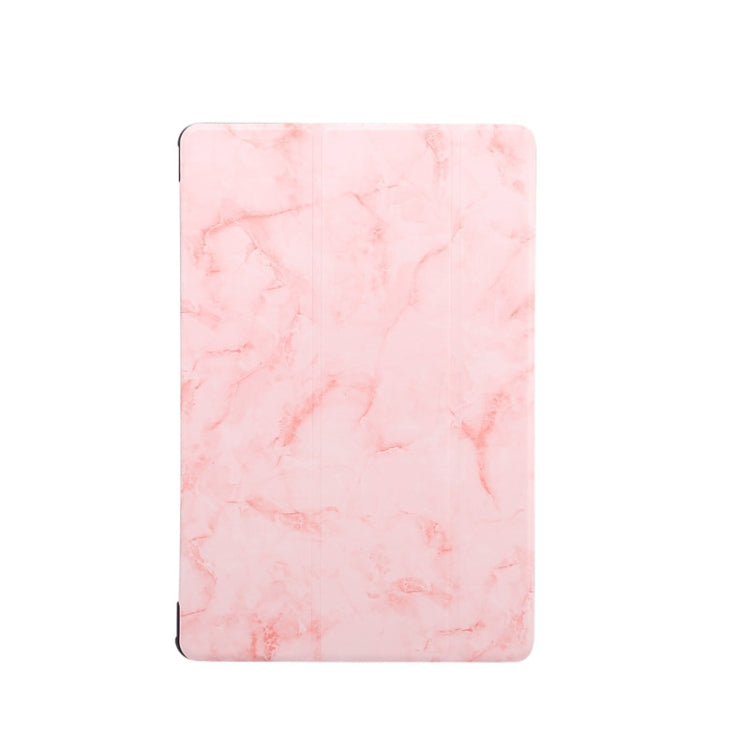 For Samsung Galaxy Tab S8 / Galaxy Tab S7 T870 Marble Texture Pattern Horizontal Flip Leather Case, with Three-folding Holder & Sleep / Wake-up