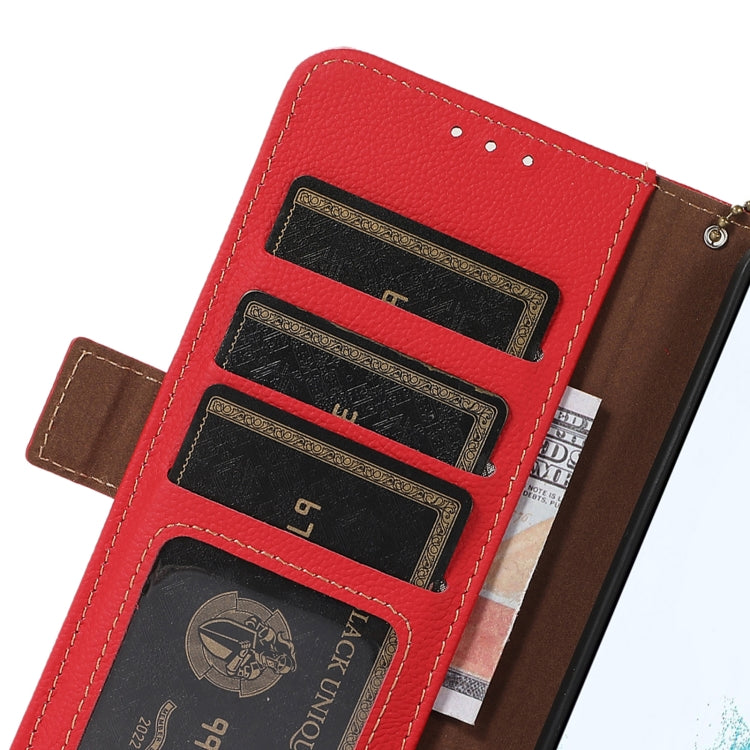 For Xiaomi 14T Pro Side-Magnetic TJ Genuine Leather RFID Phone Case