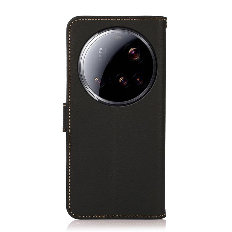For Xiaomi 15 Ultra KHAZNEH Custer Texture RFID Genuine Leather Phone Case