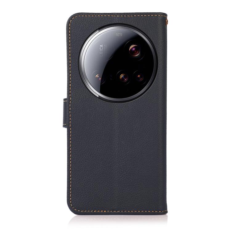 For Xiaomi 15 Ultra KHAZNEH Custer Texture RFID Genuine Leather Phone Case