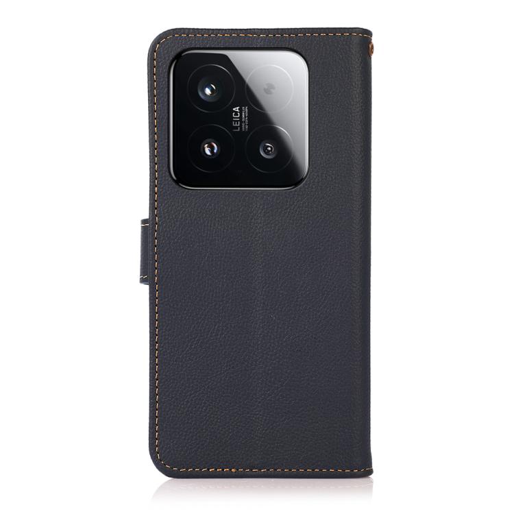 For Xiaomi 15T 5G KHAZNEH Custer Texture RFID Genuine Leather Phone Case