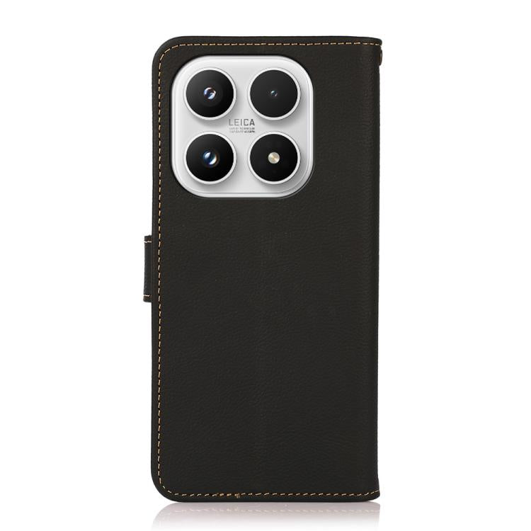 For Xiaomi 17 KHAZNEH Custer Texture RFID Genuine Leather Phone Case