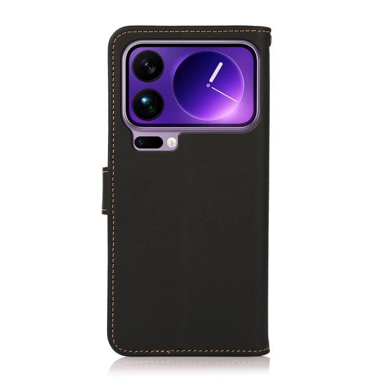 For Xiaomi 17 Pro KHAZNEH Custer Texture RFID Genuine Leather Phone Case