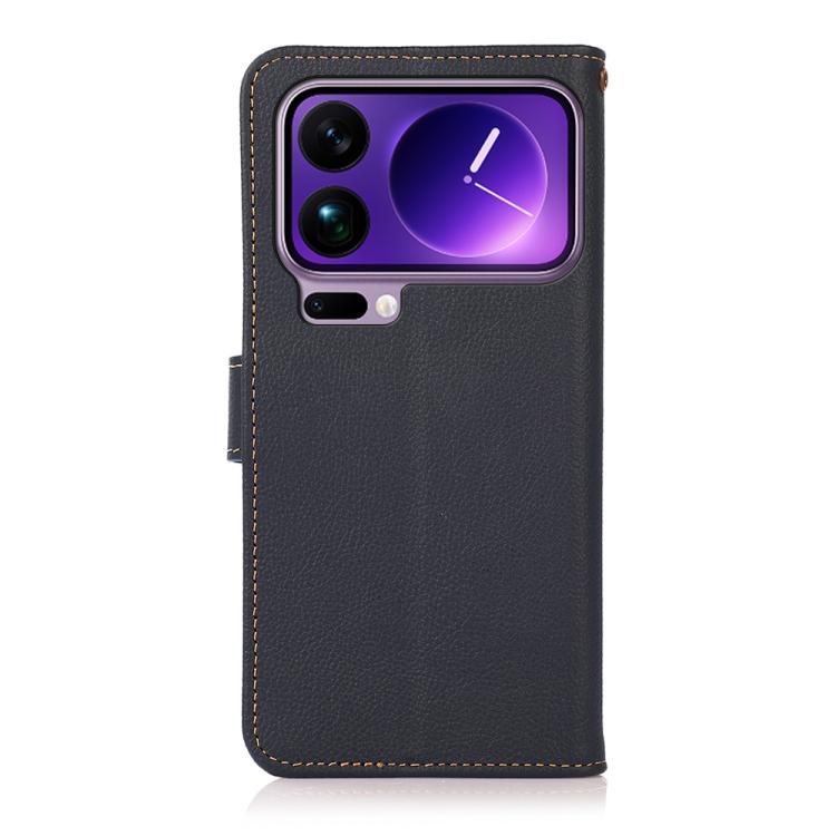 For Xiaomi 17 Pro KHAZNEH Custer Texture RFID Genuine Leather Phone Case