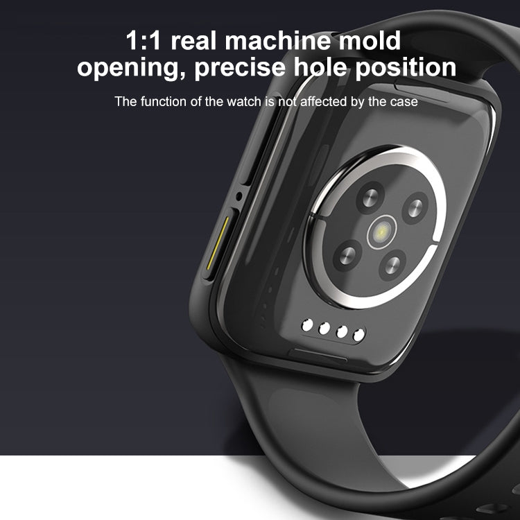 For OPPO Watch 46mm Smart Watch TPU Protective Case, Color:Black+Blue