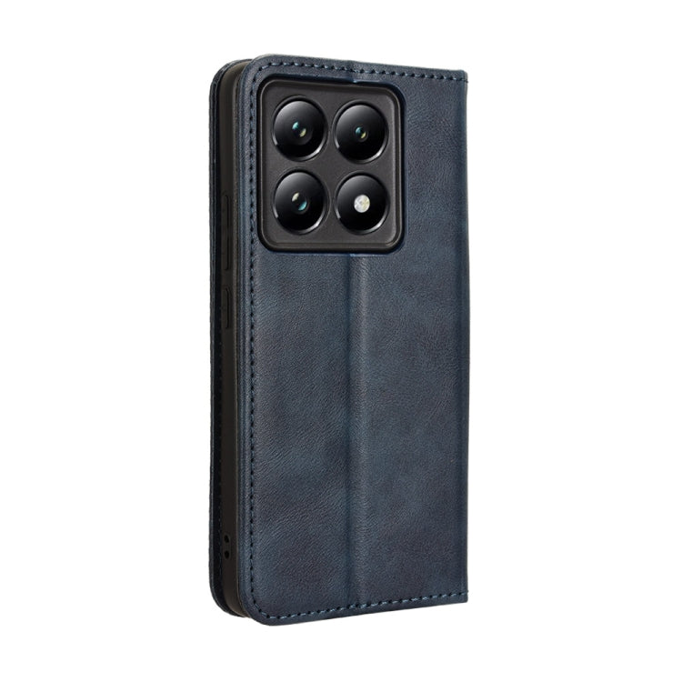 For Xiaomi 14T Pro Magnetic Buckle Retro Texture Leather Phone Case