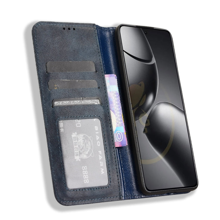 For Xiaomi 14T Pro Magnetic Buckle Retro Texture Leather Phone Case