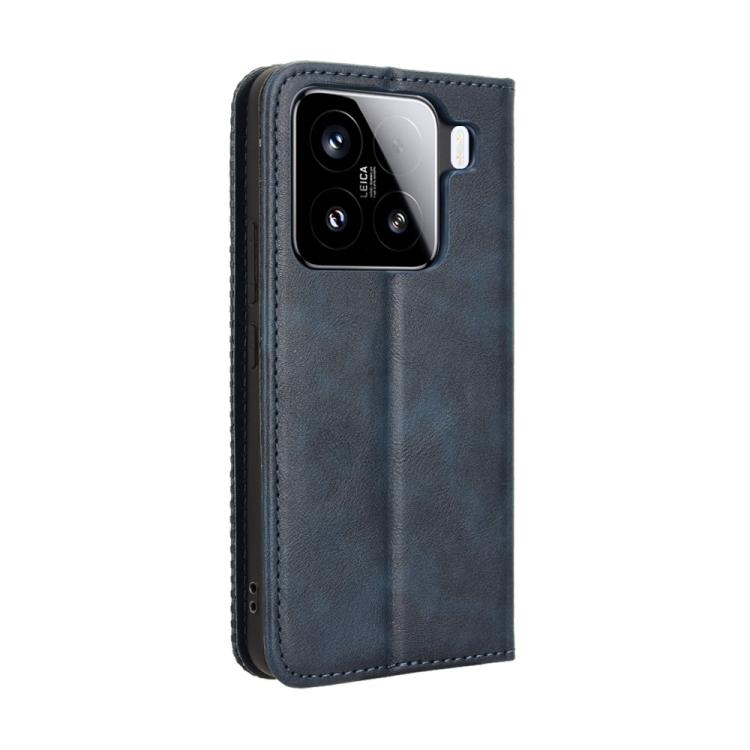 For Xiaomi 15 Pro Magnetic Buckle Retro Texture Leather Phone Case