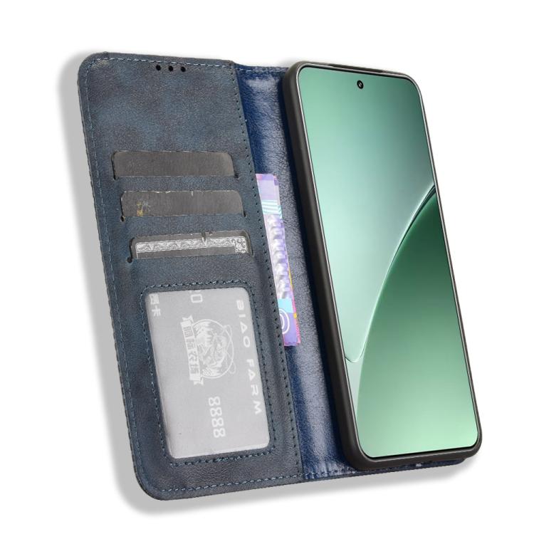 For Xiaomi 15 Pro Magnetic Buckle Retro Texture Leather Phone Case