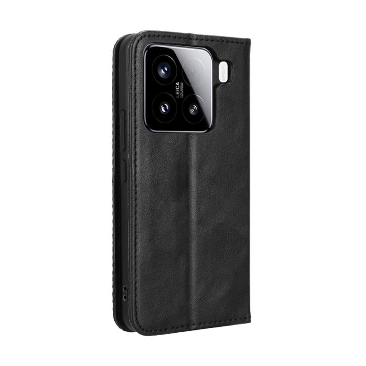 For Xiaomi 15 Magnetic Buckle Retro Texture Leather Phone Case