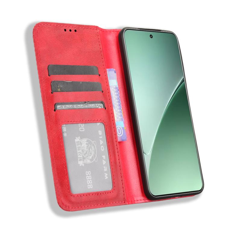 For Xiaomi 15 Magnetic Buckle Retro Texture Leather Phone Case