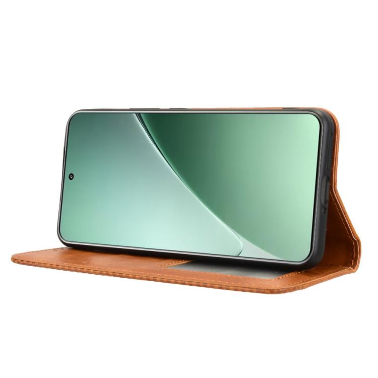 For Xiaomi 15 Magnetic Buckle Retro Texture Leather Phone Case