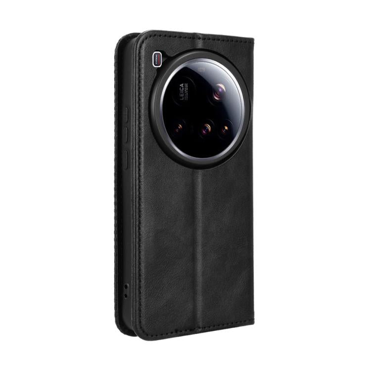 For Xiaomi 15 Ultra Magnetic Buckle Retro Texture Leather Phone Case