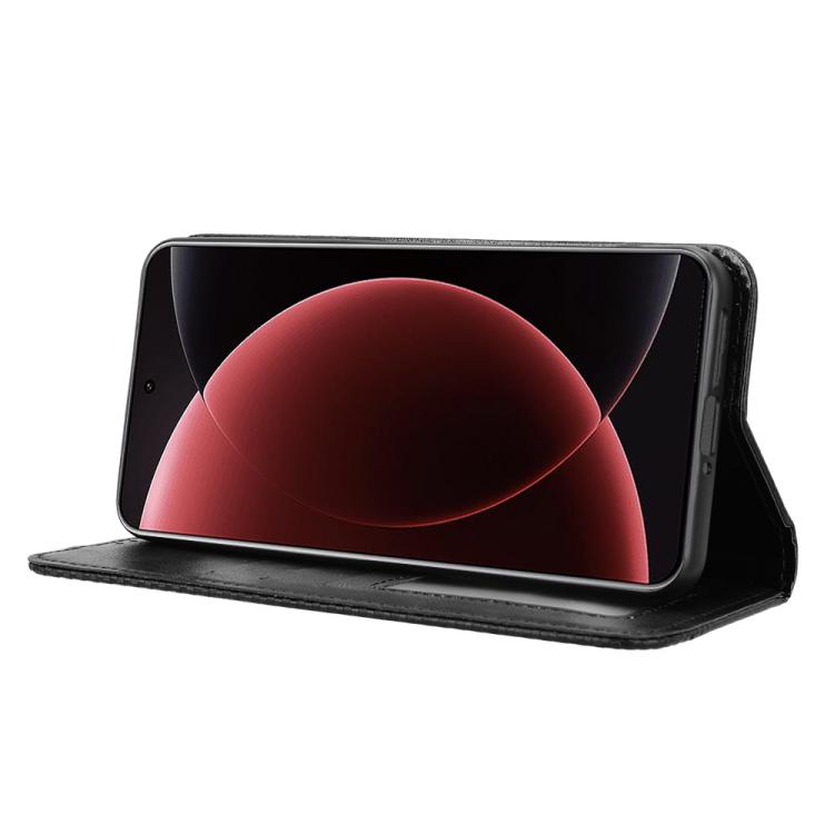 For Xiaomi 15 Ultra Magnetic Buckle Retro Texture Leather Phone Case