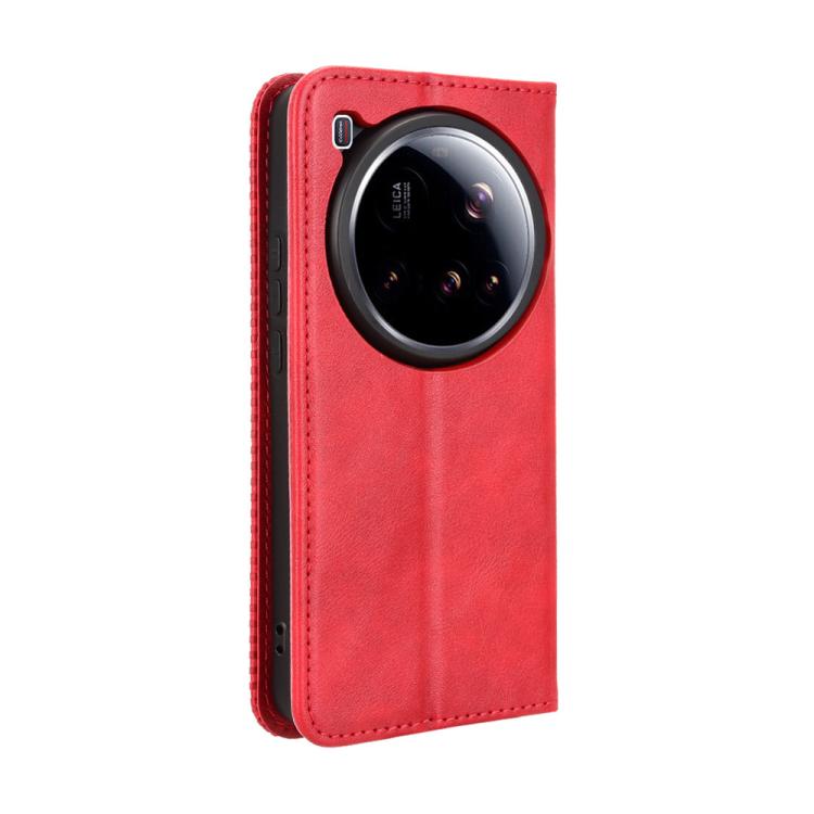 For Xiaomi 15 Ultra Magnetic Buckle Retro Texture Leather Phone Case