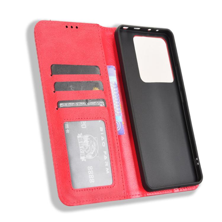 For Xiaomi Poco M7 Pro 5G Magnetic Buckle Retro Texture Leather Phone Case