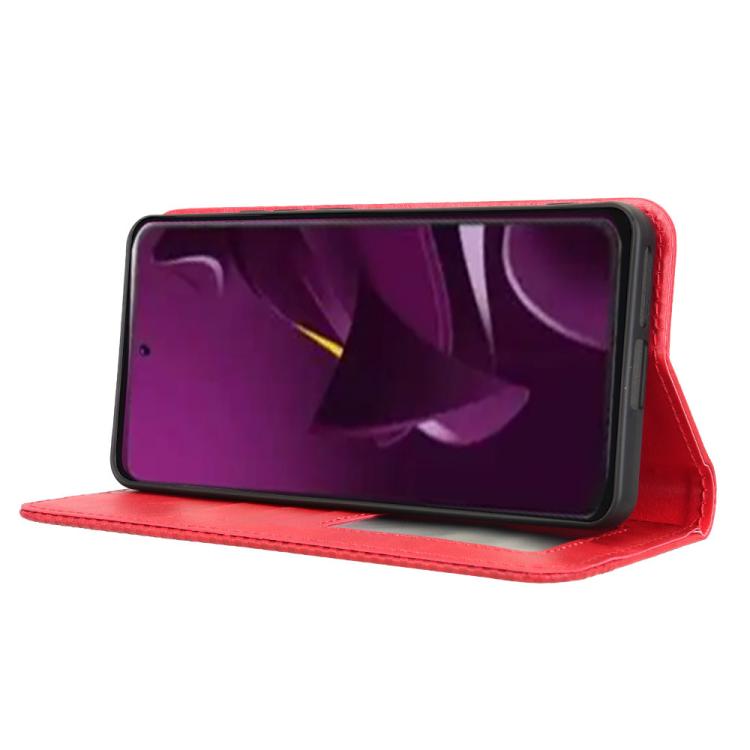 For Xiaomi Poco M7 Pro 5G Magnetic Buckle Retro Texture Leather Phone Case