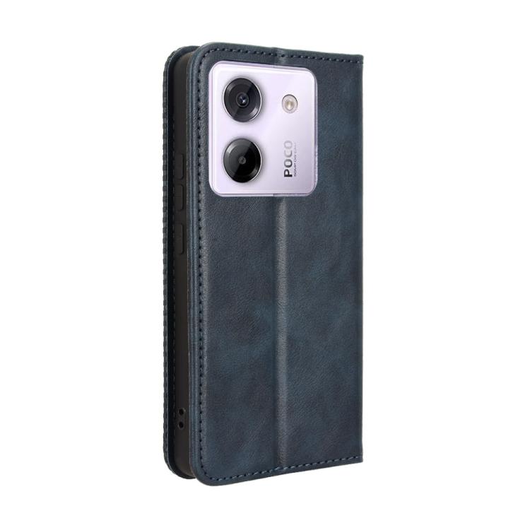 For Xiaomi Poco M7 Pro 5G Magnetic Buckle Retro Texture Leather Phone Case