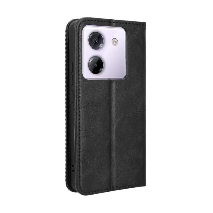 For Xiaomi Poco X7 Pro 5G Magnetic Buckle Retro Texture Leather Phone Case