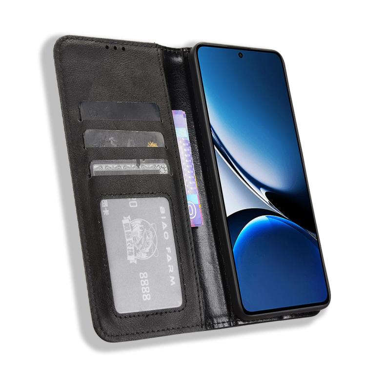 For Xiaomi Poco X7 Pro 5G Magnetic Buckle Retro Texture Leather Phone Case