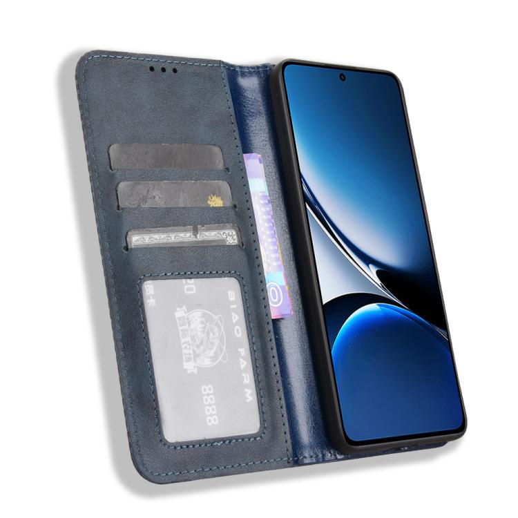 For Xiaomi Poco X7 Pro 5G Magnetic Buckle Retro Texture Leather Phone Case