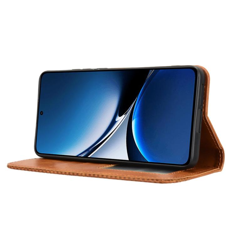 For Xiaomi Poco X7 Pro 5G Magnetic Buckle Retro Texture Leather Phone Case