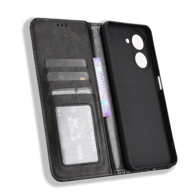 For Xiaomi Poco C71 / Redmi A5 4G 171.7mm Magnetic Buckle Retro Texture Leather Phone Case