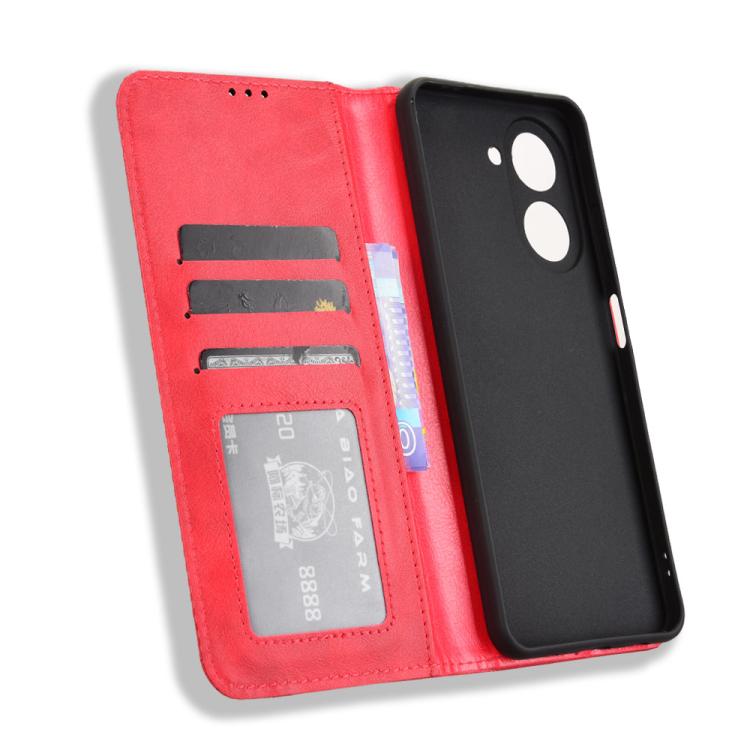 For Xiaomi Poco C71 / Redmi A5 4G 171.7mm Magnetic Buckle Retro Texture Leather Phone Case