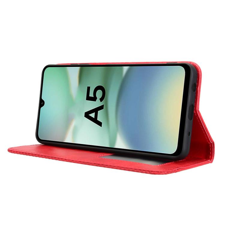 For Xiaomi Poco C71 / Redmi A5 4G 171.7mm Magnetic Buckle Retro Texture Leather Phone Case
